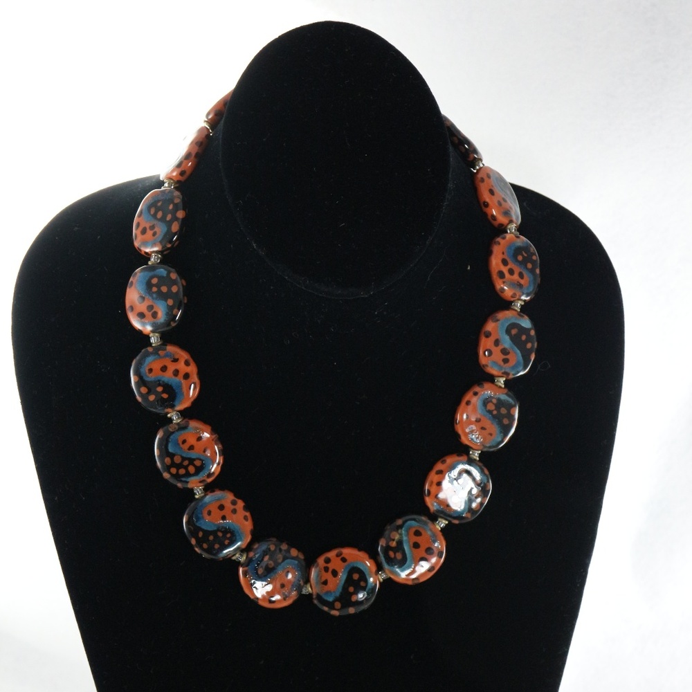 KAZURI Beads Pebbles 18 inch Hand-Made Necklace